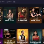 RollXO Australia live casino lobby with live dealer categories