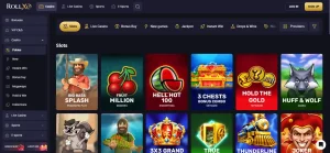 RollXO Australia pokies and slot game lobby